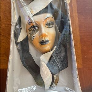 Elegant Black and Gold Decorative Mask